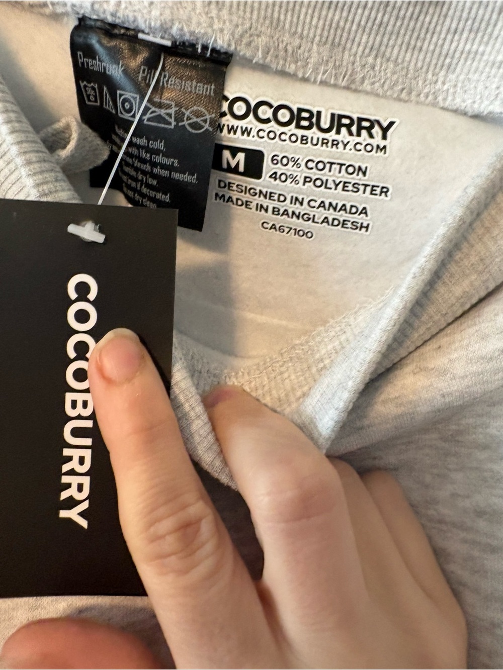 Cocoburry Light Gray Cotton-Blend Sweatsuit Set - Picture 3 of 7